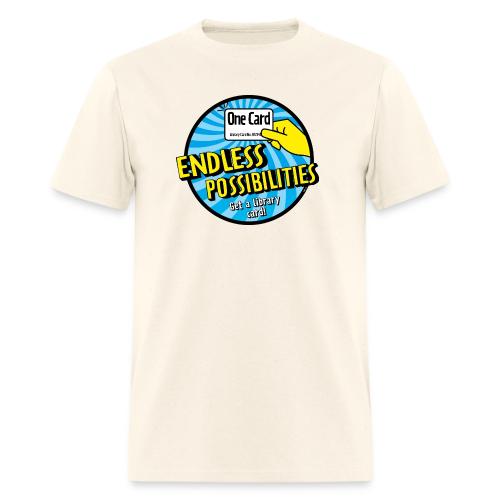 One Card, Endless Possibilities-Get a Library Card - Men's T-Shirt