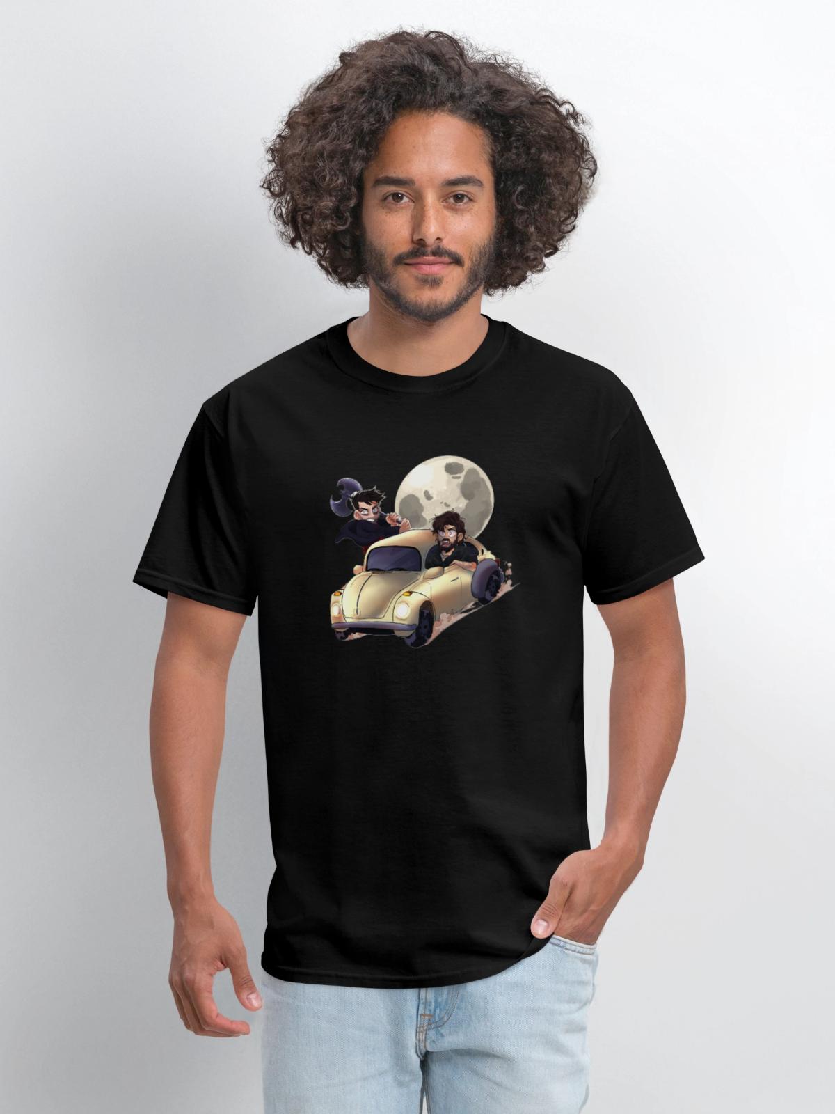 Grimm - Nick et Monroe - Men's T-Shirt - black - Front - Jose (178cm)