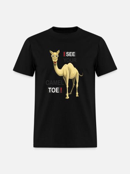 camel toe funny design - Men's T-Shirt - black