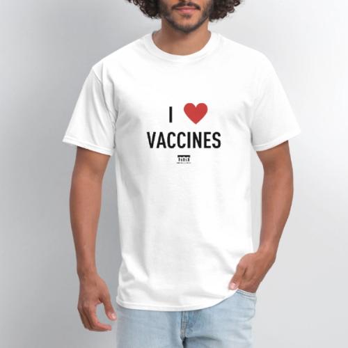 I heart vaccines black Immunize Colorado Logo - Men's T-Shirt