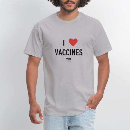 I heart vaccines black Immunize Colorado Logo - Men's T-Shirt
