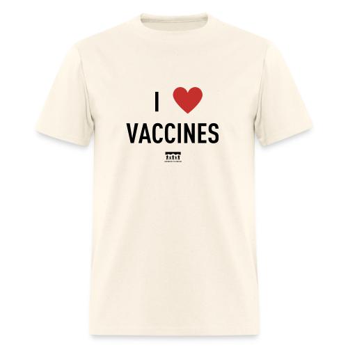 I heart vaccines black Immunize Colorado Logo - Men's T-Shirt