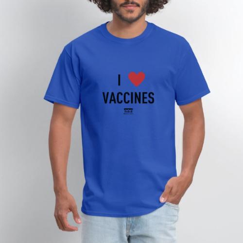 I heart vaccines black Immunize Colorado Logo - Men's T-Shirt