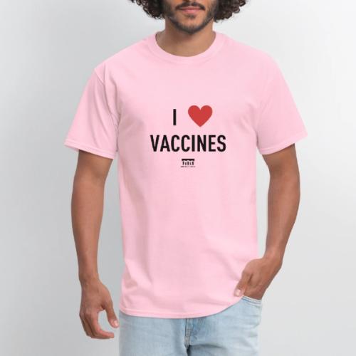 I heart vaccines black Immunize Colorado Logo - Men's T-Shirt