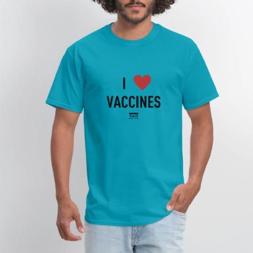 I heart vaccines black Immunize Colorado Logo - Men's T-Shirt