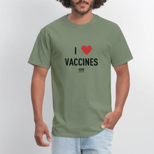 I heart vaccines black Immunize Colorado Logo - Men's T-Shirt