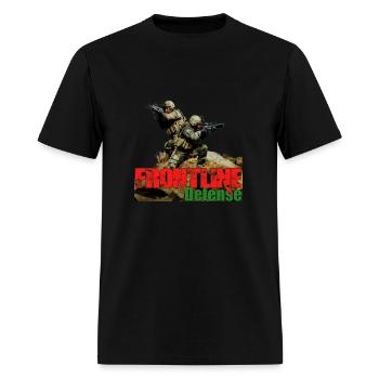 FRONT LINE DEFENSE - Men's T-Shirt - black - Front - Jose (178cm)