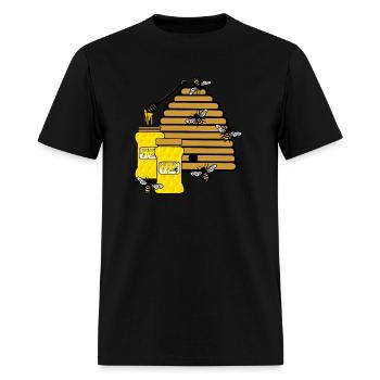 Beehive with honey - Men's T-Shirt - black - Front - Jose (178cm)