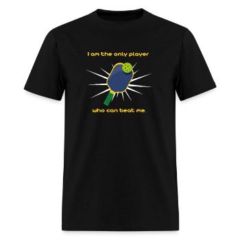 I am the only player who can beat me - Men's T-Shirt - black - Front - Jose (178cm)