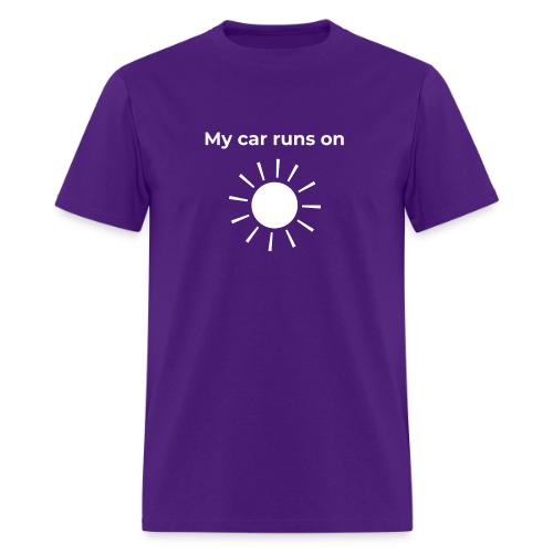 My car runs on solar (power) - Men's T-Shirt