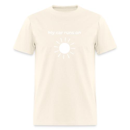 My car runs on solar (power) - Men's T-Shirt
