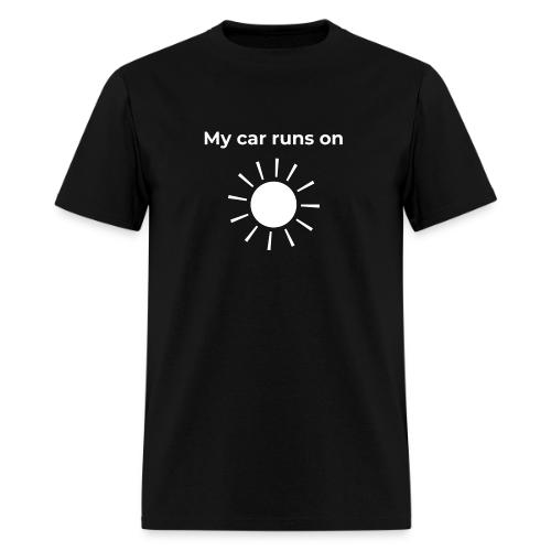 My car runs on solar (power) - Men's T-Shirt