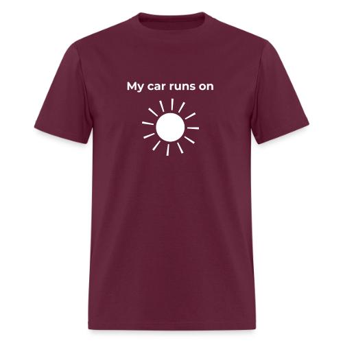 My car runs on solar (power) - Men's T-Shirt
