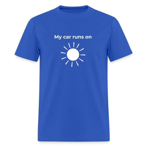 My car runs on solar (power) - Men's T-Shirt