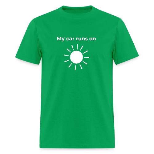 My car runs on solar (power) - Men's T-Shirt