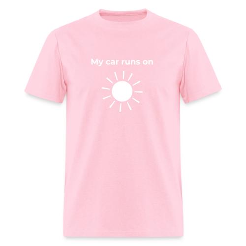 My car runs on solar (power) - Men's T-Shirt