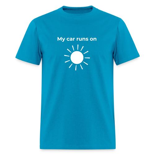 My car runs on solar (power) - Men's T-Shirt