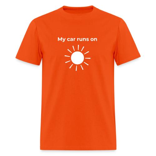 My car runs on solar (power) - Men's T-Shirt
