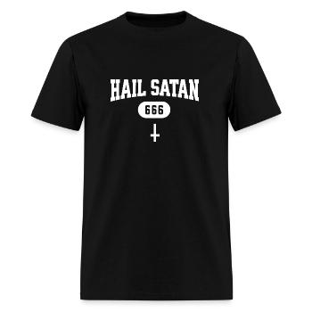 Hail Satan - Men's T-Shirt - black - Front - Jose (178cm)