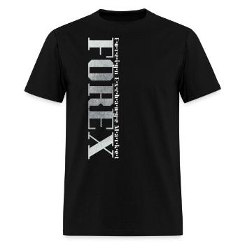 FOREX Trading Stock Exchange Shirt - Men's T-Shirt - black - Front - Jose (178cm)