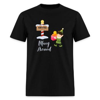 Elfing Around - Men's T-Shirt - black - Front - Jose (178cm)