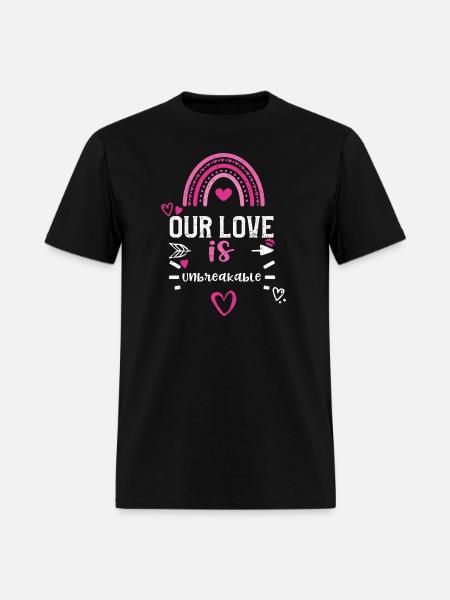 Our love is unbreakable - Men's T-Shirt - black