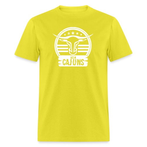 cajuns logo BLANC png - Men's T-Shirt