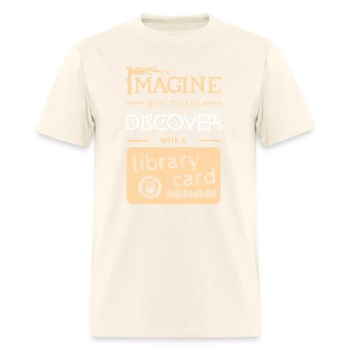 Library Card Sign-up Month - DISCOVER - Men's T-Shirt