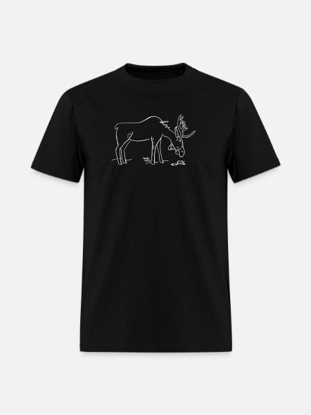 Moose Love - Men's T-Shirt - black
