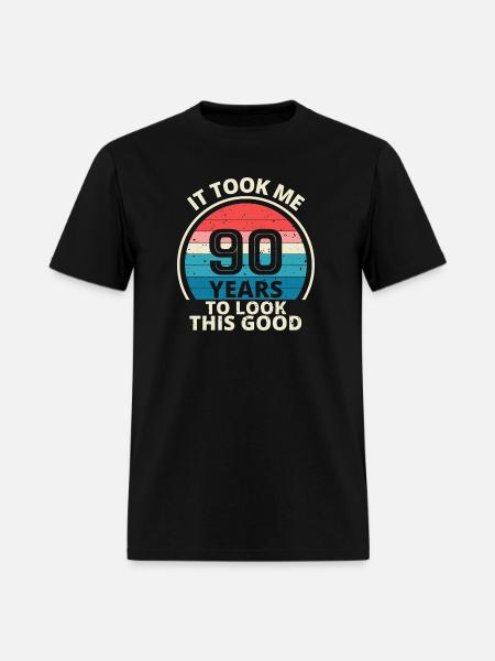 90th Birthday - Men's T-Shirt - black