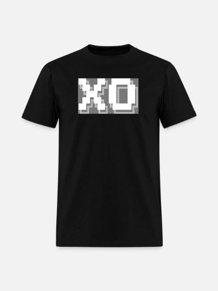 XO Pixel Art Tech - Men's T-Shirt - black