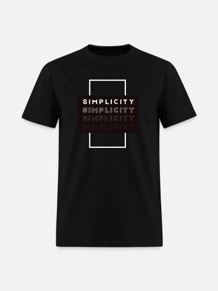 simplicity - Men's T-Shirt - black