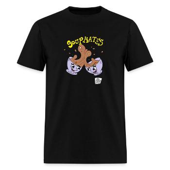 Soup Mates! - Men's T-Shirt - black - Front - Jose (178cm)