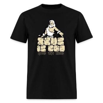 Zeus is god! - Men's T-Shirt - black - Front - Jose (178cm)