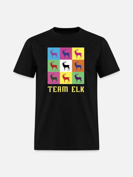 Team Elk - Men's T-Shirt - black