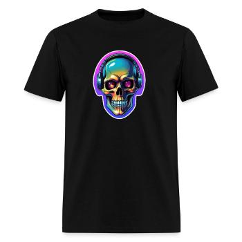 Disco Skull - Men's T-Shirt - black - Front - Jose (178cm)