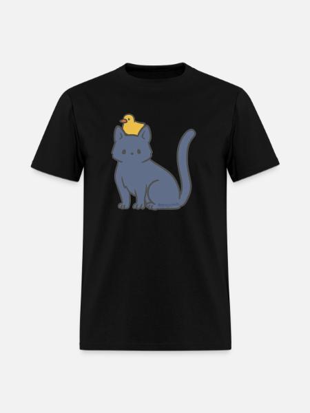 Big Kitty Lil Ducky - Men's T-Shirt - black