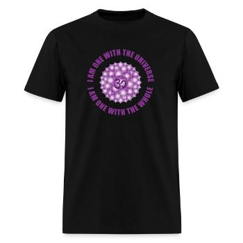 Sahasrara Chakra - Crown chakra - Men's T-Shirt - black - Front - Jose (178cm)