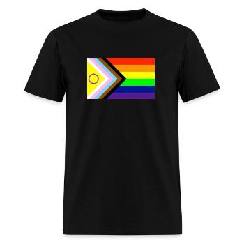 Progressive Pride Flag new - Men's T-Shirt - black - Front - Jose (178cm)