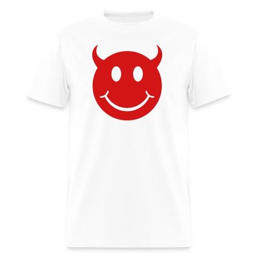 Smiley Devil Face - Men's T-Shirt