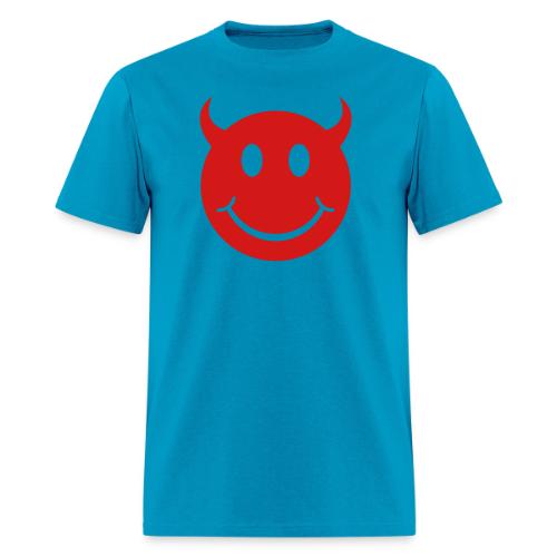 Smiley Devil Face - Men's T-Shirt
