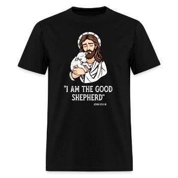 Jesus The Good Shepherd Christianity Lamb Bible - Men's T-Shirt - black - Front - Jose (178cm)