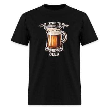beer - Men's T-Shirt - black - Front - Jose (178cm)