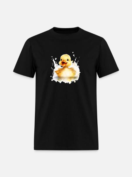 Splashy Ducky - Men's T-Shirt - black