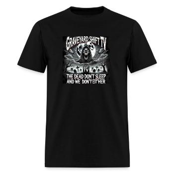 Graveyard ShiftTV - Men's T-Shirt - black - Front - Jose (178cm)