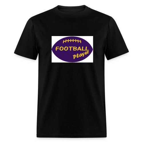 footballplayeryellowandpurple - Men's T-Shirt