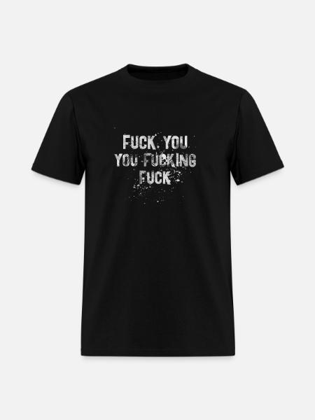 YOU FUCKING W - Men's T-Shirt - black