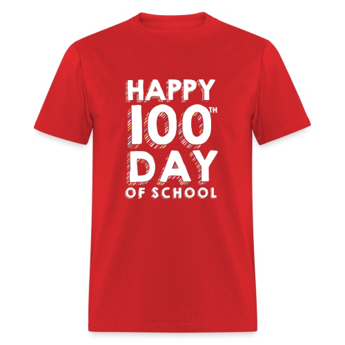 Happy 100th Day of School Sprinkles Teacher Tshirt - Men's T-Shirt