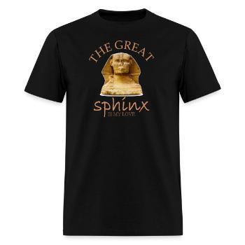 The great sphinx is my love - Men's T-Shirt - black - Front - Jose (178cm)