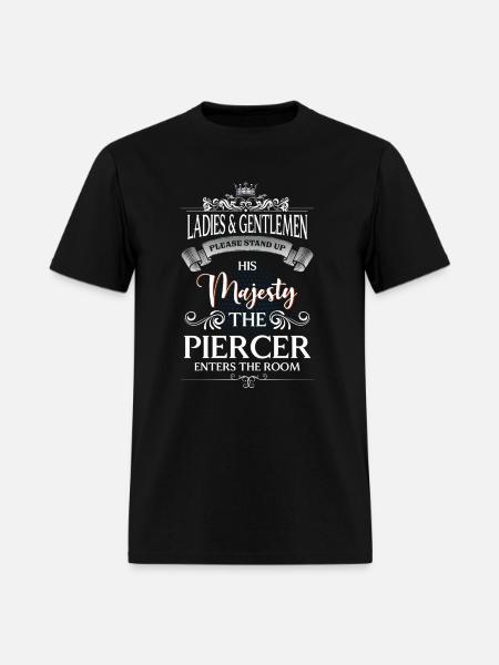 Piercing Body Jewelry Ring - Men's T-Shirt - black